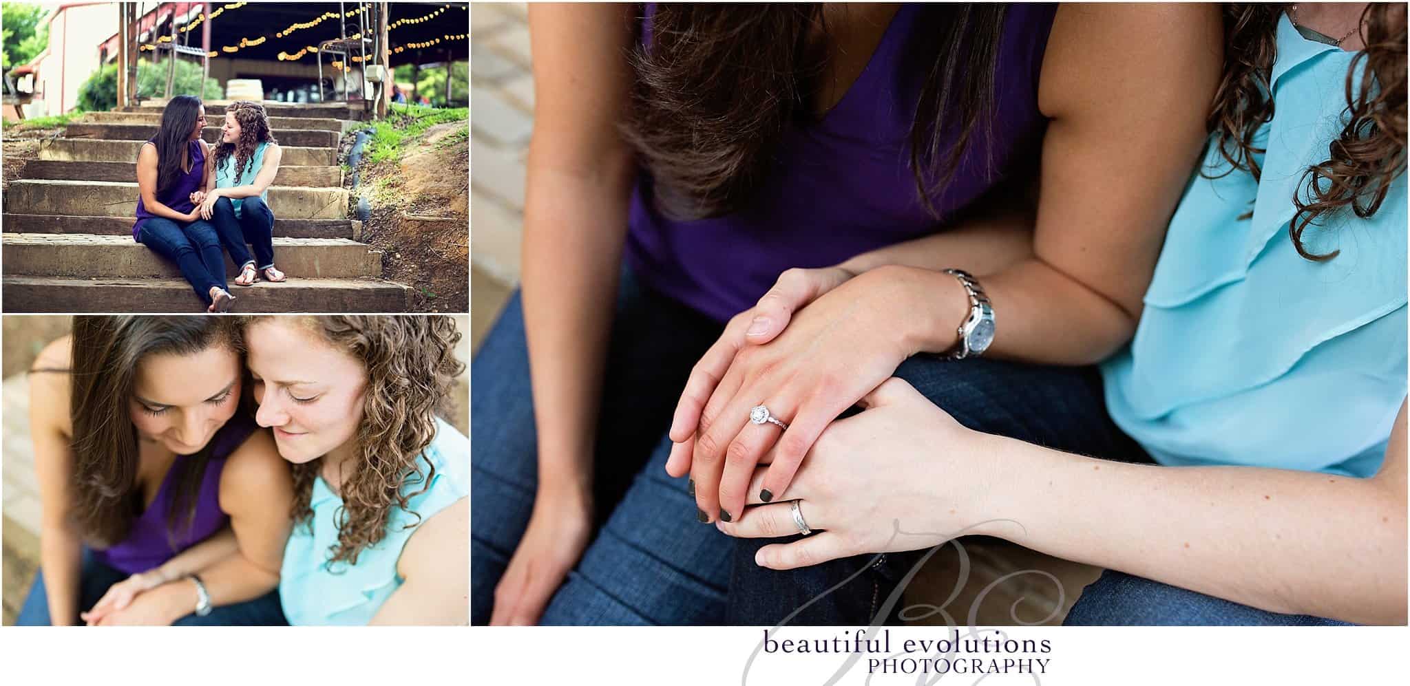 Beautiful Evolutions Engagement photography Lost Oak Winery Burleson Texas