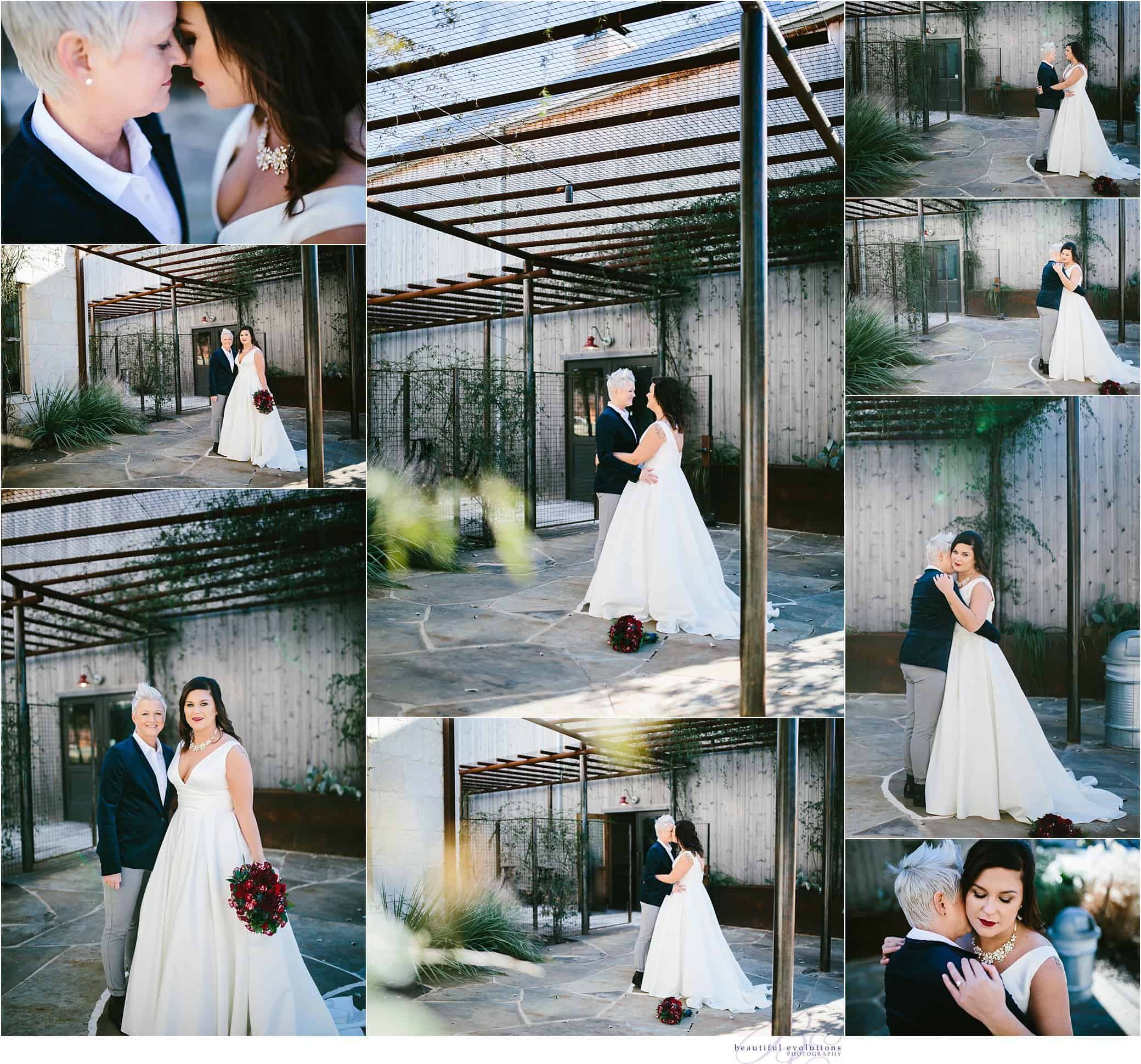 bride and bride portraits