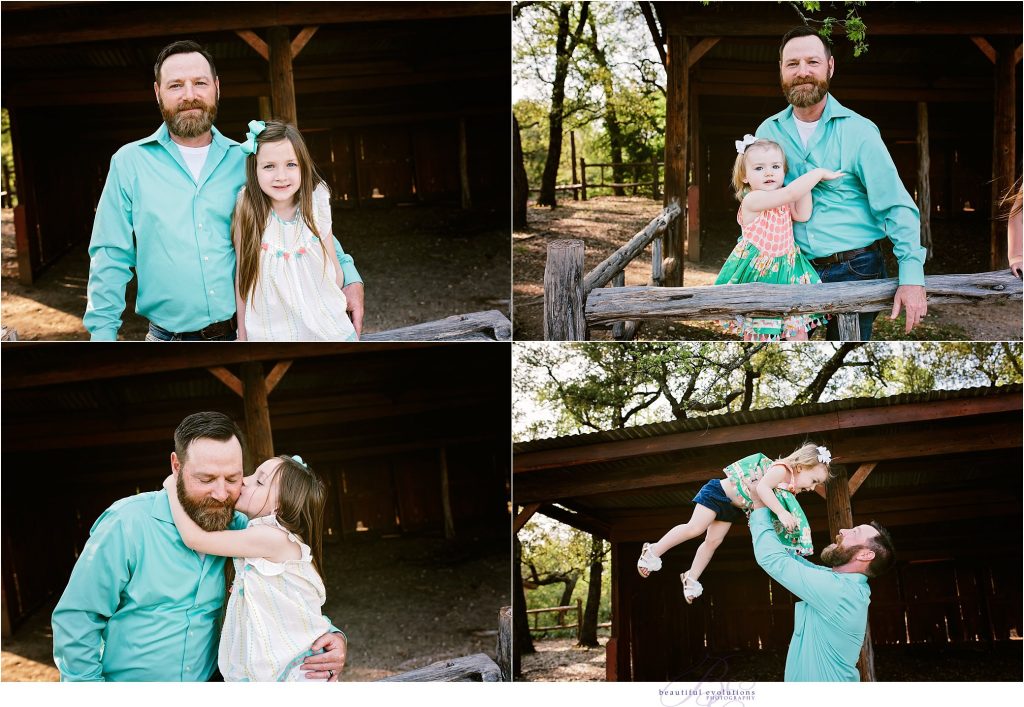 dad with his girls