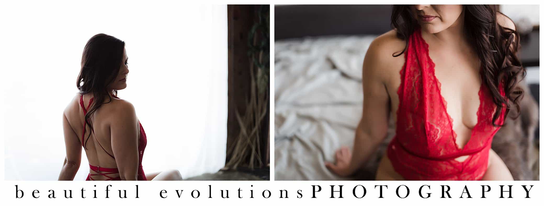 woman sitting on bed